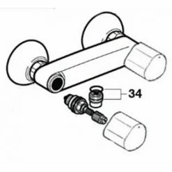 Neu ???? Kit Tête/lavabo Moai Encastré - ROCA FRANCE : A525021403-523786407 ????