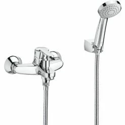 Budget ⌛ ROCA VICTORIA Verchromte Wannen-Dusch-Mischbatterien Für Den Außenbereich ????